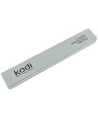 Kodi Professional Баф для нігтів прямокутний 159, 100/100 грит, колір: сірий