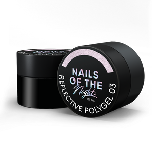 NAILSOFTHENIGHT Reflective Polygel, 03, 15 мл &mdash; рідкий світловідбиваючий полігель для нігтів
