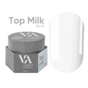 NEW Valeri Top Milk, 30 мл &mdash; молочний топ для гель-лаку без липкого шару