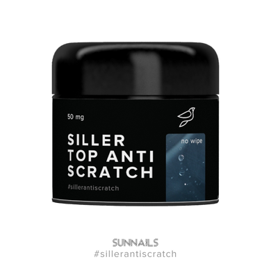 Siller Top ANTI-SCRATCH No Wipe, 50 мл — топ для гель-лаку анти-подряпина без липкого шару