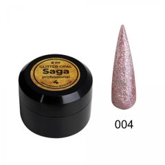 SAGA Professional Glitter Opal, 04, 8 мл — гель для дизайну з глітером