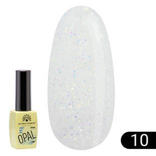 Global Fashion Opal Rubber Base, 10, 8 мл &mdash; каучукова база для гель-лаку опал