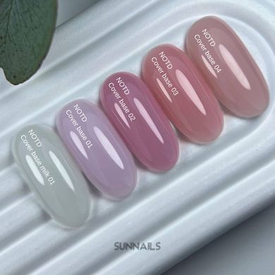 Nailsoftheday Cover base NEW Formula 03, 10 мл — ніжно–персикове камуфлююче базове покриття для нігтів