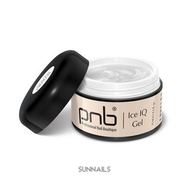 PNB Ice IQ Gel, Crystal, 15 мл — низькотемпературний гель для нарощення нігтів