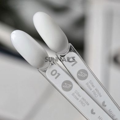 Siller Base White Pro, 01, 15 мл &mdash; база для гель-лаку біла
