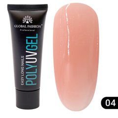 Global Fashion UV Polygel, 04, 30 мл — полігель для нарощення нігтів