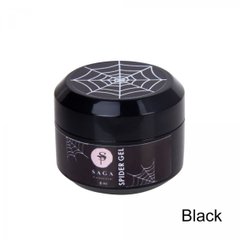SAGA Professional Spider gel, Black, 8 мл — гель-павутинка чорний