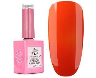 Global Fashion French Rubber Base Neon, 10, 15 мл &mdash; каучукова кольорова неонова база