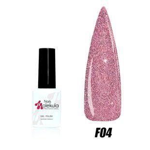 Nails Molekula Gel polish Flash Effect, F04, 6 мл &mdash; світловідбивний гель-лак для нігтів