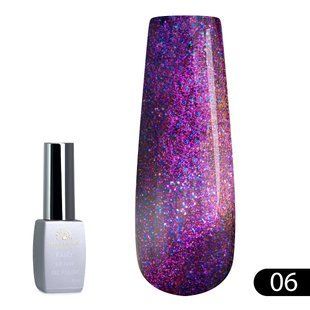 Global Fashion Fairy Cat Eyes gel polish, 06, 8 мл &mdash; світловідбивний гель-лак для нігтів з ефектом котяче око