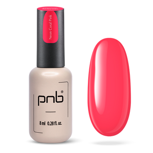 PNB Strong Iron Gel, Neon Coral Pink, 8 мл &mdash; гель для укріплення нігтів