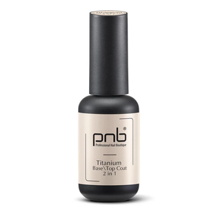 PNB Titanium Base\Top Coat 2 in 1, 8 мл — база і топ для гель-лаку 2 в 1