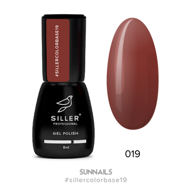 Siller Color Base, 19, 8 мл — кольорова база для гель-лаку