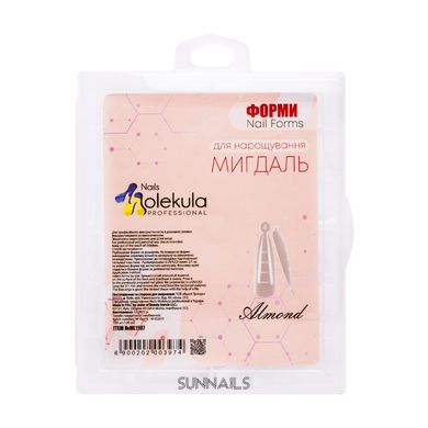 Nails Molekula Форми верхні для нарощування нігтів, Мигдаль