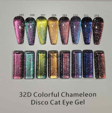 Global Fashion гель-лак 32D Chameleon Disco, 272, 8 мл