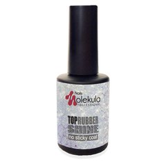 Nails Molekula Top Rubber Shine, 12 мл — топ для гель-лаку з блиском