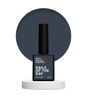 NAILSOFTHEDAY Let's special gel polish, Graphite, 10 мл &mdash; особливий гель-лак для нігтів, що перекриває в один шар