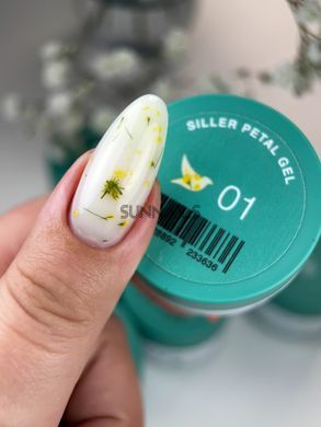 Siller Petal Gel, 01, 15 мл &mdash; гель із сухоцвітами