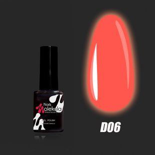 Nails Molekula Gel polish Disco collection, D06, Fabric U.K., 6 мл &mdash; люмінісцентний гель-лак для нігтів, який світиться в темряві