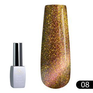 Global Fashion Fairy Cat Eyes gel polish, 08, 8 мл &mdash; світловідбивний гель-лак для нігтів з ефектом котяче око