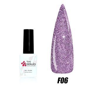 Nails Molekula Gel polish Flash Effect, F06, 6 мл &mdash; світловідбивний гель-лак для нігтів