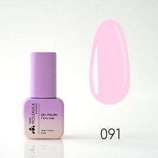 Nails Molekula Gel polish 091, 6 мл &mdash; гель-лак для нігтів, рожево-ліловий натюрель
