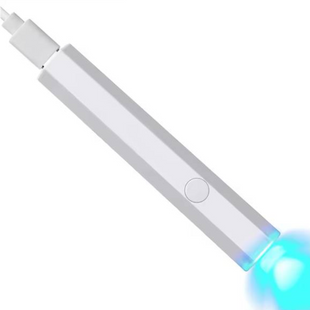 Портативний ліхтарик для манікюру на акумуляторі, LED+UV, 3W, білий
