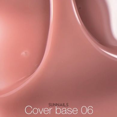 Nailsoftheday Cover base NEW Formula 06, 10 мл — нюдово–персикове камуфлююче базове покриття для нігтів