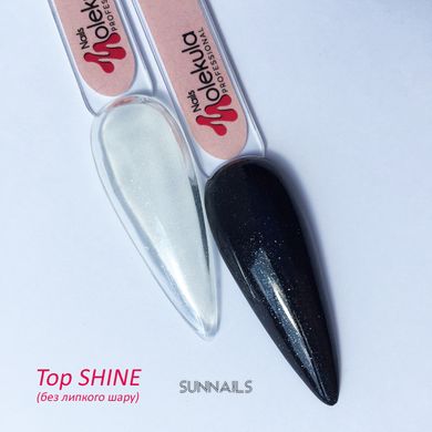 Nails Molekula Top Rubber Shine, 12 мл — топ для гель-лаку з блиском