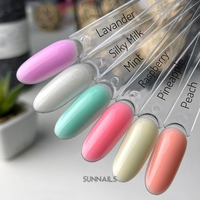 Nails Molekula Base Macaron Color, Mint, 12 мл — кольорова база для гель-лаку, м'ята