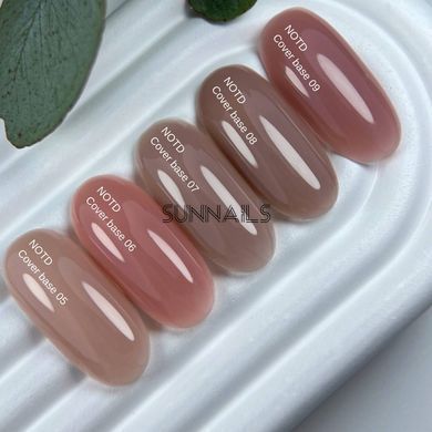 Nailsoftheday Cover base NEW Formula 06, 10 мл &mdash; нюдово&ndash;персикове камуфлююче базове покриття для нігтів