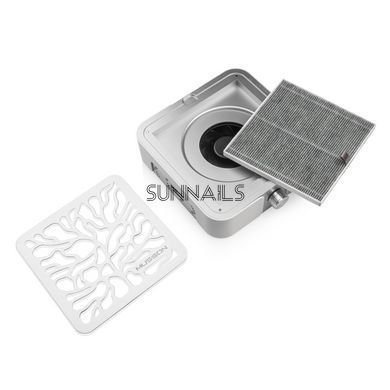 Витяжка MUSSON X3 SILVER з вугільним НЕРА-фільтром 72W для манікюру та педикюру