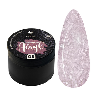 SAGA Professional Acryl gel, 08, 13 мл &mdash; акригель в баночці