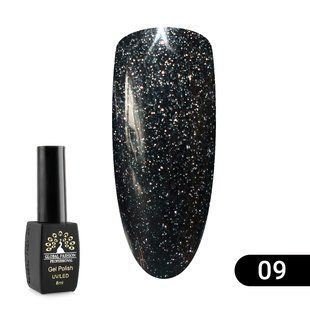 Global Fashion Disco Shine Spectrum gel polish, 09, 8 мл &mdash; гель-лак для нігтів світловідбивний