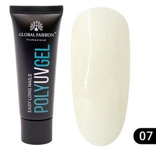 Global Fashion UV Polygel, 07, 30 мл &mdash; полігель для нарощення нігтів