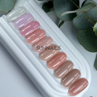 Nailsoftheday Cover base NEW Formula 07, 10 мл &mdash; камуфлююче базове покриття для нігтів кольором латте
