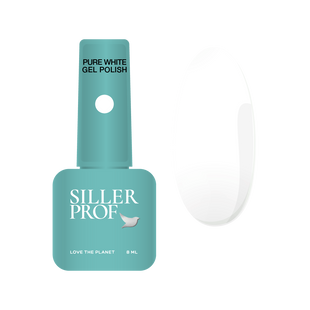 Siller gel polish, Pure White, 8 мл &mdash; гель-лак для нігтів супер білий