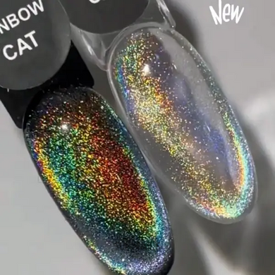 OXXI gel polish, Rainbow Cat, 10 мл — гель-лак для нігтів з ефектом котяче око