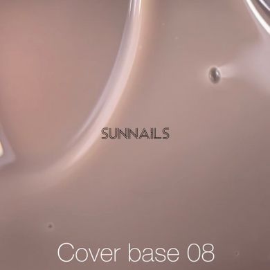 Nailsoftheday Cover base NEW Formula 08, 10 мл &mdash; камуфлююче базове покриття для нігтів кольором капучино