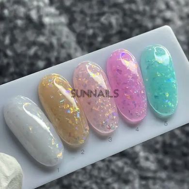SAGA Professional Agate Base, 05, 9 мл &mdash; база для гель-лаку з голографічною слюдою