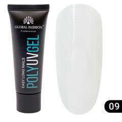 Global Fashion UV Polygel, 09, 30 мл — полігель для нарощення нігтів