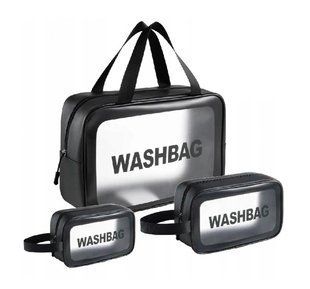 Набір косметичок Washbag, чорний