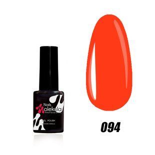 Nails Molekula Gel polish 094, 6 мл &mdash; гель-лак для нігтів, помаранчевий неон