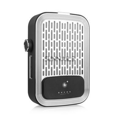 Витяжка для манікюру Bucos Cyclone V3-B, 100W, чорна, з НЕРА фільтром та акумулятором