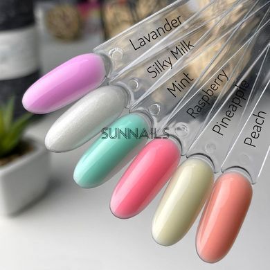 Nails Molekula Base Macaron Color, Raspberry, 12 мл &mdash; кольорова база для гель-лаку, малина