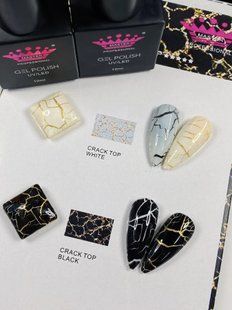 Master Professional Crack effect, black, 10 мл &mdash; гель-лак для нігтів з ефектом кракелюр, чорний