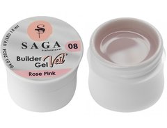 SAGA Professional Builder Gel Veil, 08, 15 мл — гель для нарощення