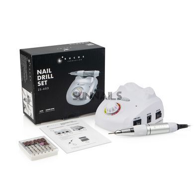Фрезер для манікюру та педикюру BUCOS Nail Drill ZS-603 PRO, 45W, 35 000 об/хв, білий