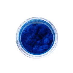 Оксамитова пудра для декору нігтів, 1 шт, колір синій