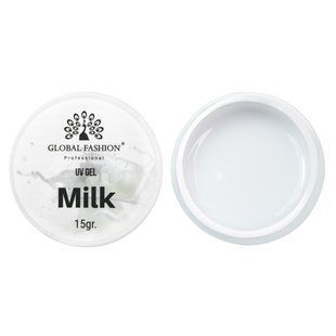 Global Fashion UV Gel, Milk, 15 мл &mdash; гель для нарощення нігтів